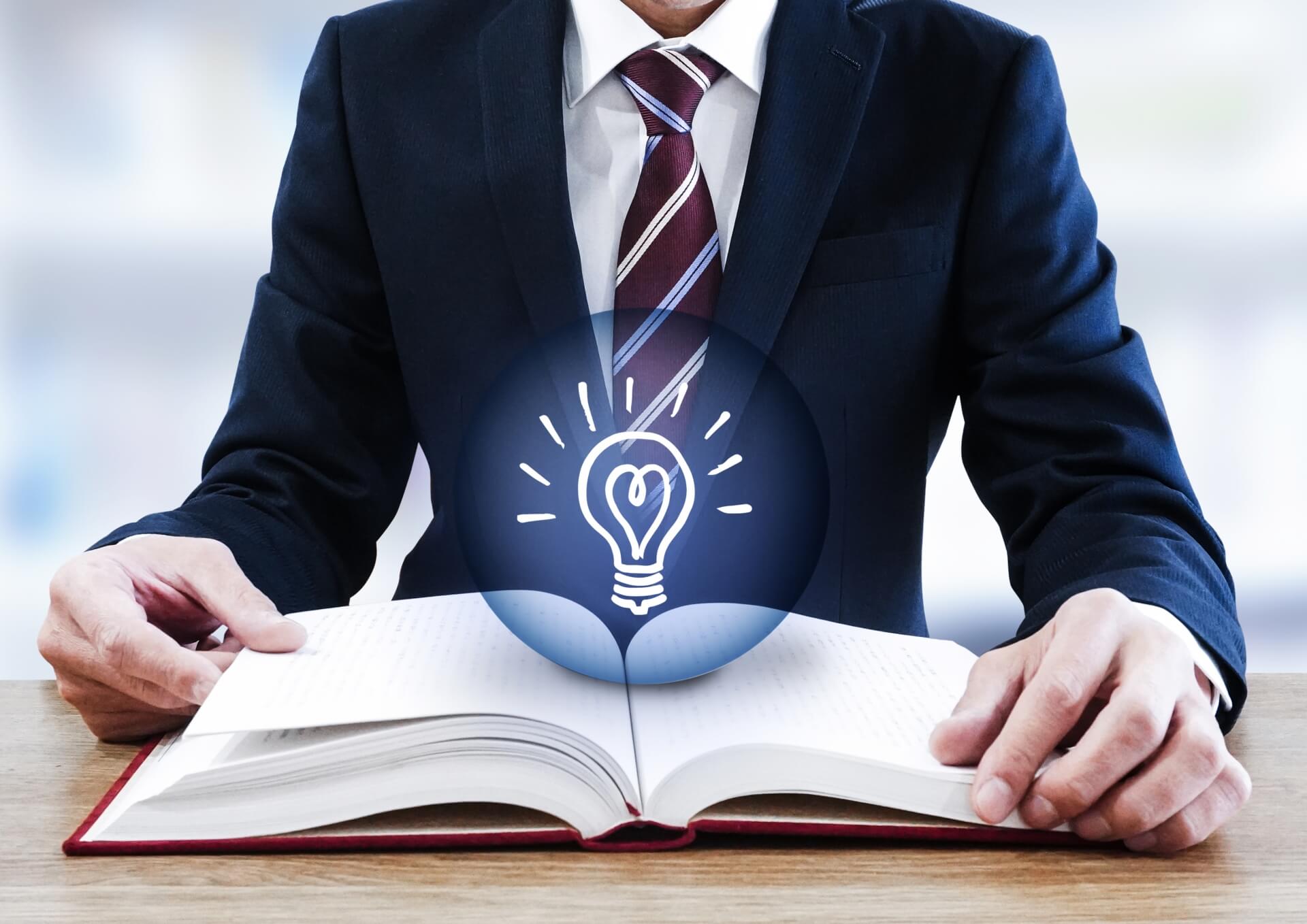 ひらめいた男性