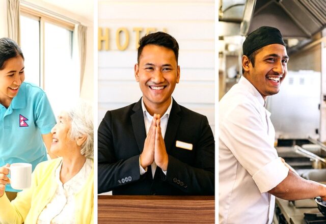 ネパール人の若者たちが介護施設、ホテル、 - yoshinori tsubaki